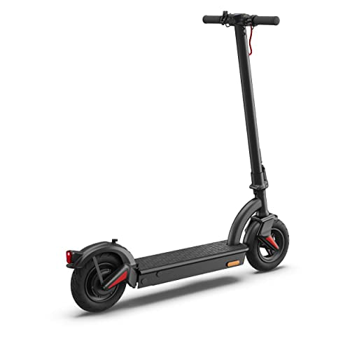 SHARP EM-KS2AEU-B E Scooter, Adult Electric Scooter, Foldable E-Scooter, Kick Scooter with Suspension & Stand, Digital Display, Dual Brake System, USB Phone Charger, LED Headlight & Rear Light - Black