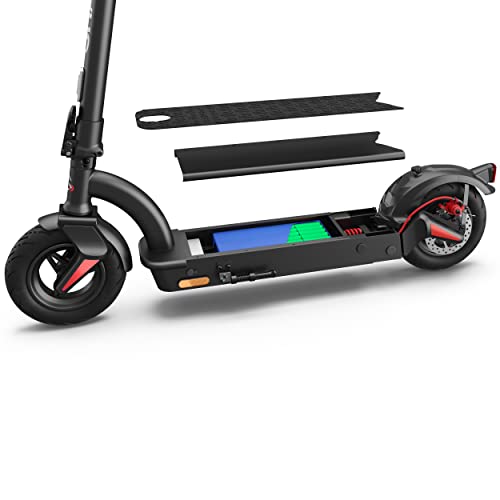 SHARP EM-KS2AEU-B E Scooter, Adult Electric Scooter, Foldable E-Scooter, Kick Scooter with Suspension & Stand, Digital Display, Dual Brake System, USB Phone Charger, LED Headlight & Rear Light - Black