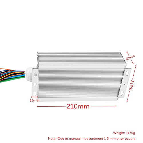 4400RPM 2500W 60V Electric Scooter Motor Brushless DC Motor Kits Electric Gokart Mid Motors with 45A Speed Controller, Throttle, Foot Pedal E-Scooter E-Bike Dirt Bike Motorcycle