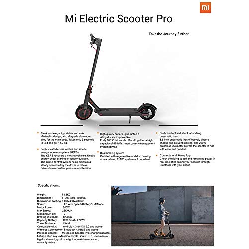 Xiaomi Mi Electric Scooter Pro - FBC4015GL - Black - 25 km/h - 45 km Autonomy