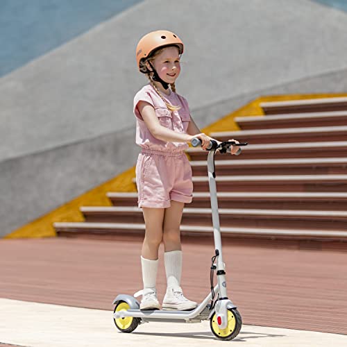 Segway Ninebot eKickScooter ZING C8, Electric Kick Scooter for Kids, Teens, Boys and Girls, Lightweight and Foldable, Light Grey & Yellow