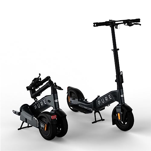 Pure Advance Flex Electric Scooter Adult, Ultimate Riding Position, 24.8mi (40KM) Long Range, 500W Motor, Lightweight Foldable Electric Scooters, E Scooter with 10'' Tubeless Tyres and Indicators