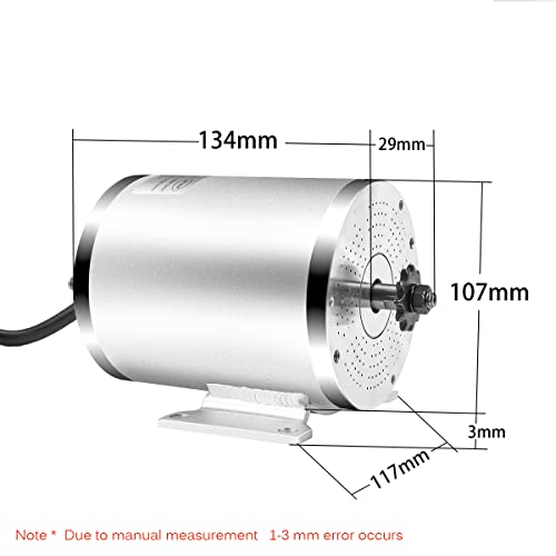 4400RPM 2500W 60V Electric Scooter Motor Brushless DC Motor Kits Electric Gokart Mid Motors with 45A Speed Controller, Throttle, Foot Pedal E-Scooter E-Bike Dirt Bike Motorcycle