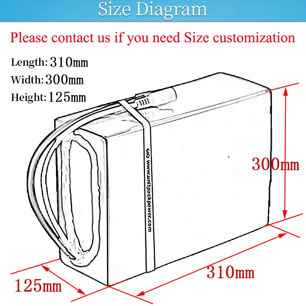 (UK Warehouse) 72V 40AH Ebike Battery for 72V 5000W 4000W 3000W 2500W 2000W 1500W 1000W Ebike, Go-kart, Scooter, Waterproof Lithium Battery Pack with Charger