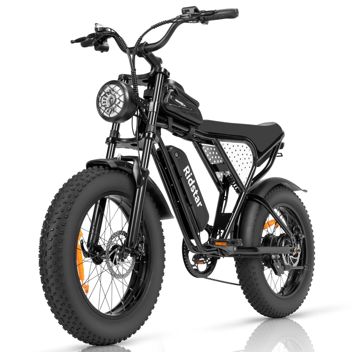 Ridstar Electric Motorcycles for Adults, 1000W 13AH 25MPH Max 35Miles Ebike,20'' Fat Tire Dirt Bike, Bicicleta electrica para adultos