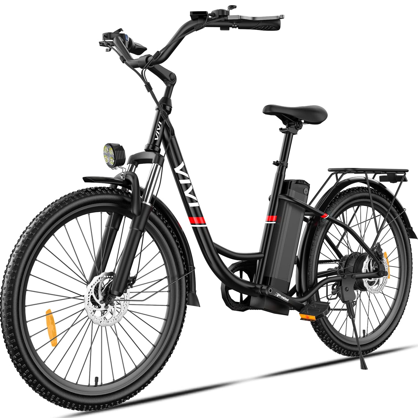 Vivi Electric Bike, 26" Electric Bicycle for Adults, 500W City Cruiser Ebike with 48V Removable Battery, 7 Speed Commuter Bike 20MPH & 50 Mile Range Adult Electric Bikes with Cruise Control