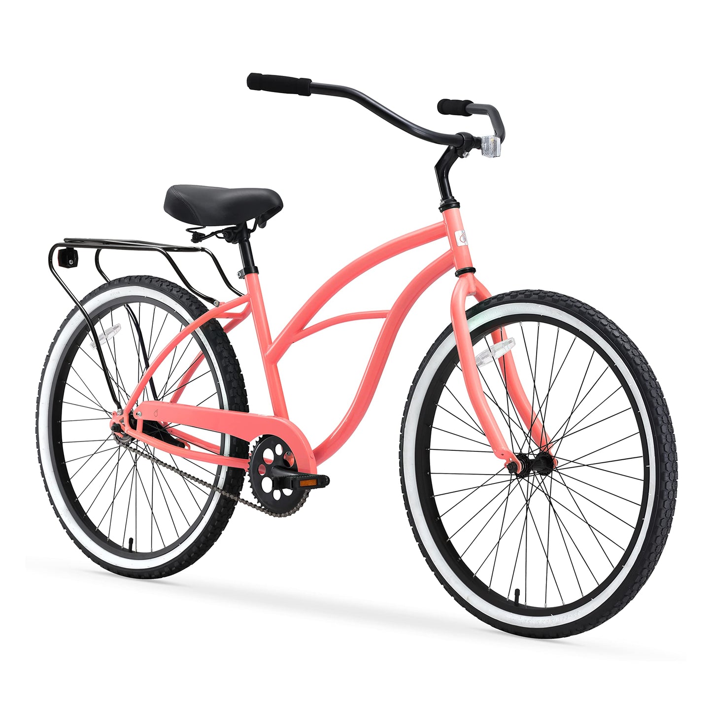 sixthreezero Around The Block Women's Beach Cruiser Bike, 1/3/7/21 Speed Bicycles, 26"/24" Wheels, Multiple Colors